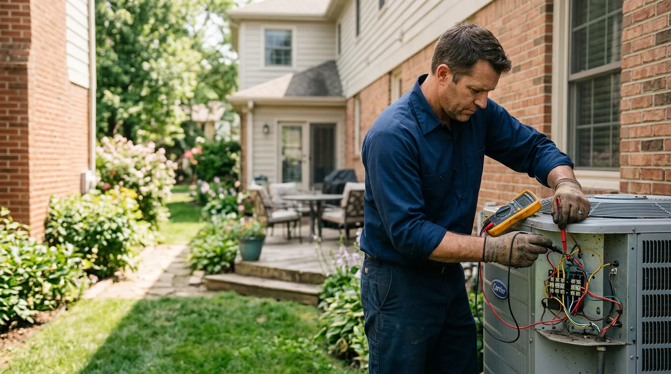 HVAC technician working near Trade, TN